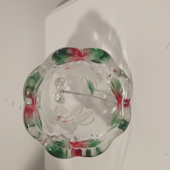 MIKASA Celebrations - Holiday Bloom -  Clear & Frosted Glass Bell - 4.25" X 3.5" - Picture 5 of 5
